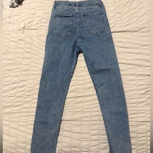SHEIN Light Blue Skinny Jeans